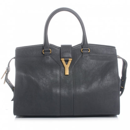 Saint Laurent Leather Medium Cabas Chyc Grey 1 of 8
