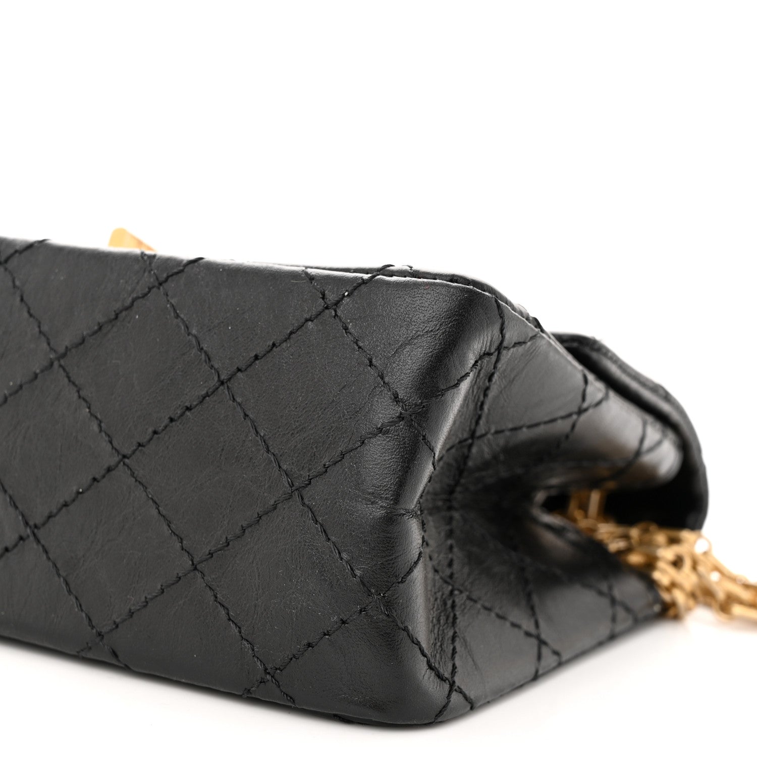 Chanel Aged Calfskin Quilted 2.55 Reissue Mini Flap Black 10 of 11
