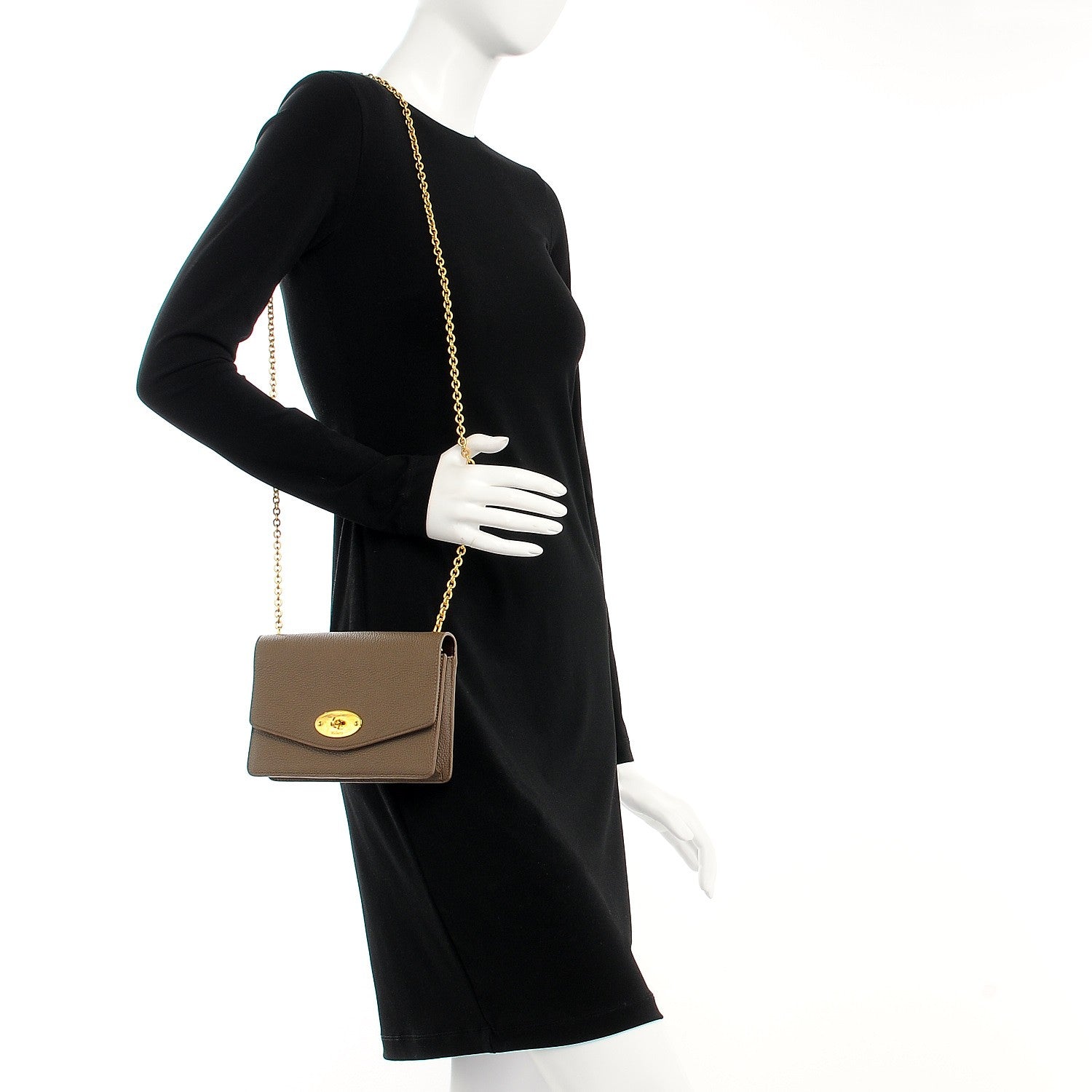 Mulberry Small Classic Grain Calfskin Small Darley Clay 2 of 9
