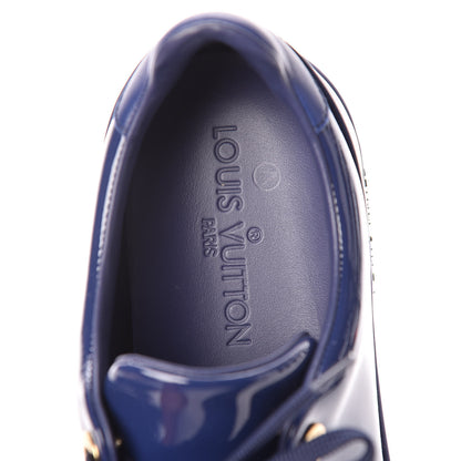 Louis Vuitton Patent Calfskin Frontrow Sneakers 36.5 Blue Nuit 7 of 7