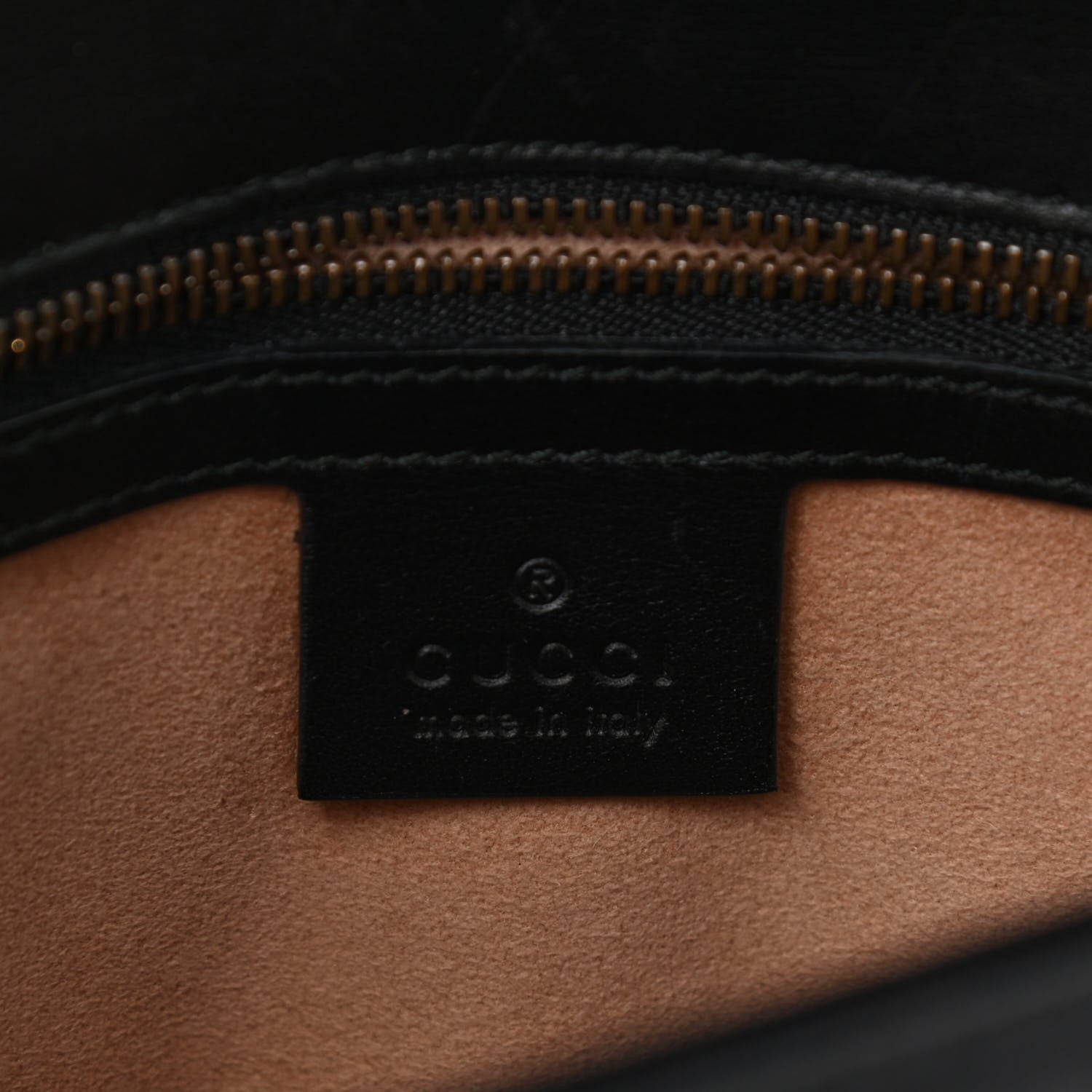 Gucci Calfskin Matelasse Small GG Marmont Shoulder Bag Black 8 of 9