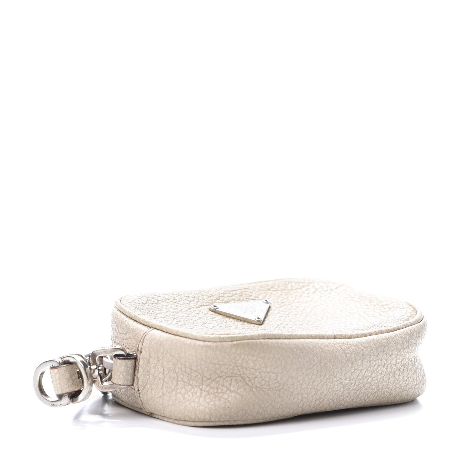 Metallic Vitello Daino Coin Purse Cera