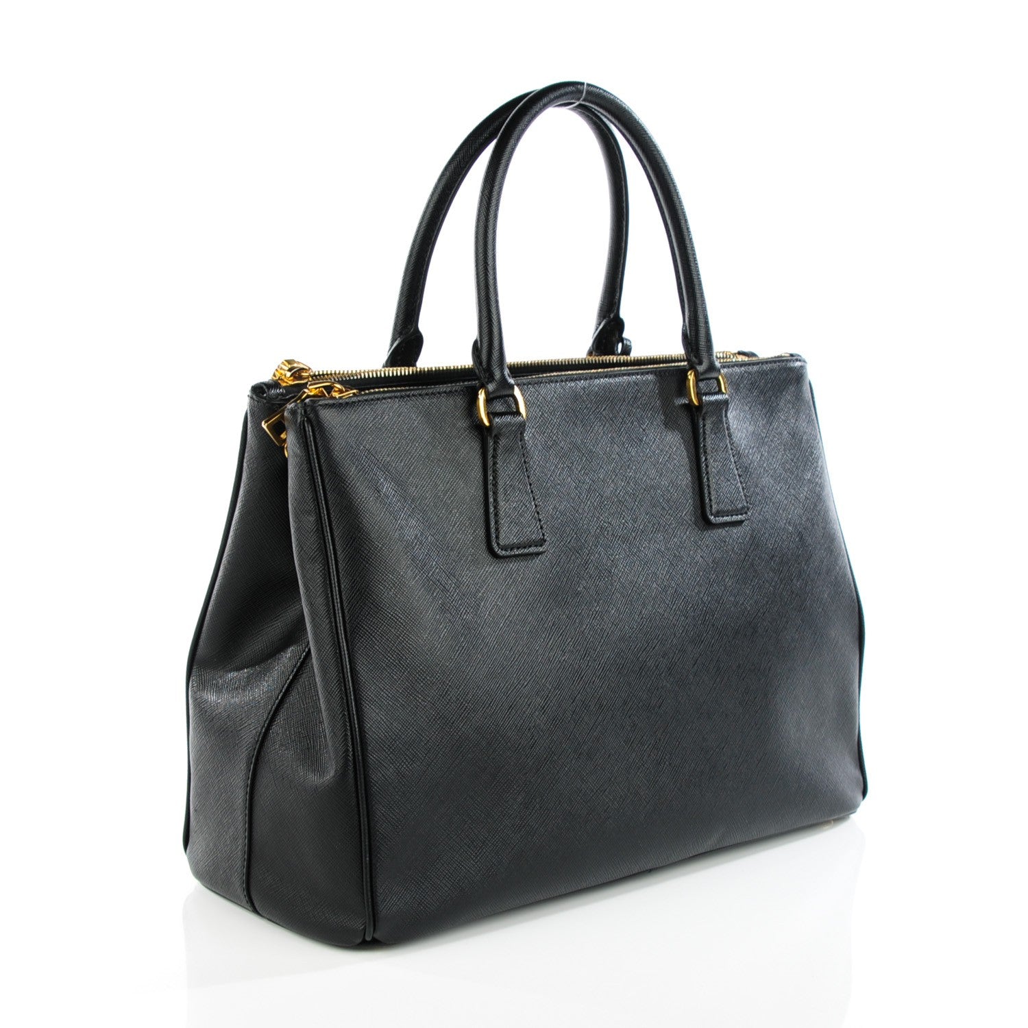 Prada Saffiano Medium Galleria Double Zip Tote Black 3 of 9