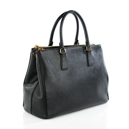 Prada Saffiano Medium Galleria Double Zip Tote Black 3 of 9
