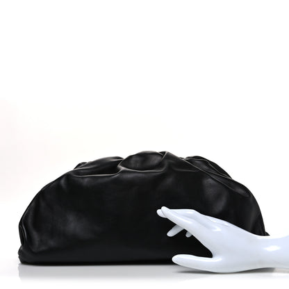 Bottega Veneta Smooth Butter Calf The Pouch Oversized Clutch Black 2 of 11