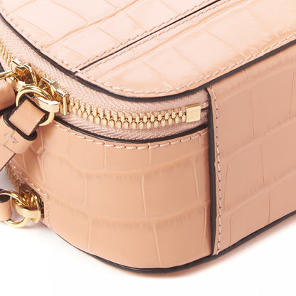 Chloe Calfskin Crocodile Embossed Mini C Vanity Bag Nut 6 of 10