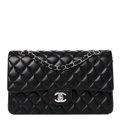 Chanel Lambskin Quilted Medium Double Flap Black 1 of 16