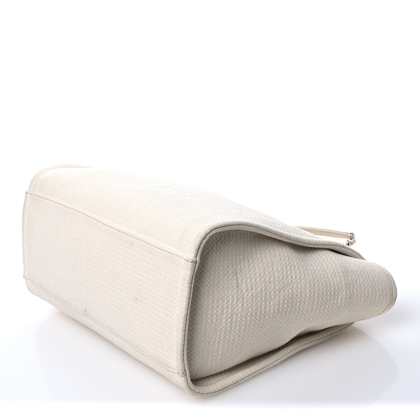 Mixed Fibers Small Deauville Tote White