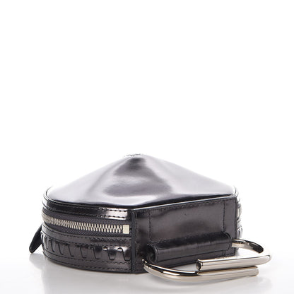 3.1 Phillip Lim 3.1 Metallic Calfskin Alix Circle Clutch Gunmetal 4 of 6