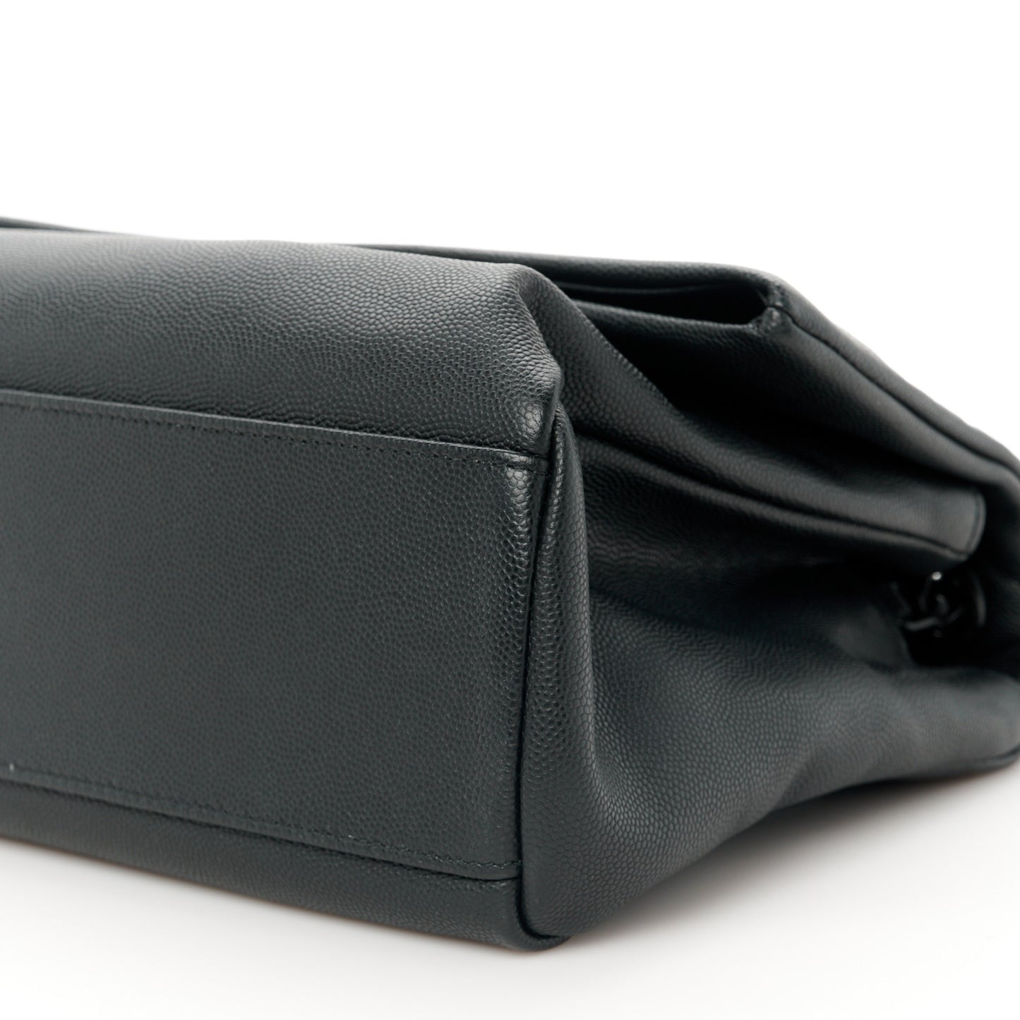 Grain De Poudre Medium West Hollywood Monogram Fold-Over Black