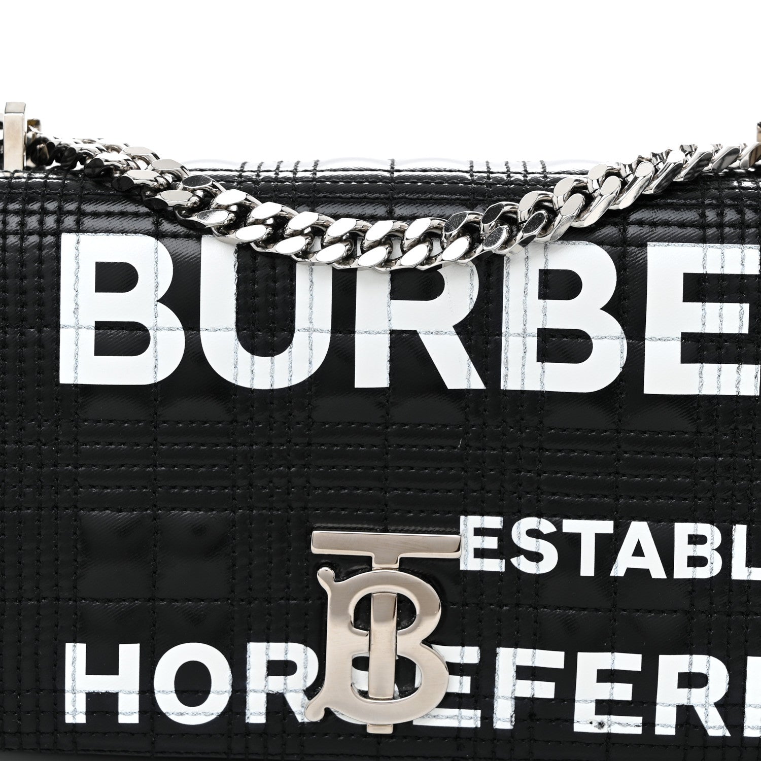 Burberry Quilted Horseferry Print Small Lola Bag Black 8 of 10