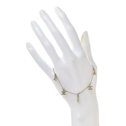 Chanel CC Logo Charms Bracelet Gold 2 of 4