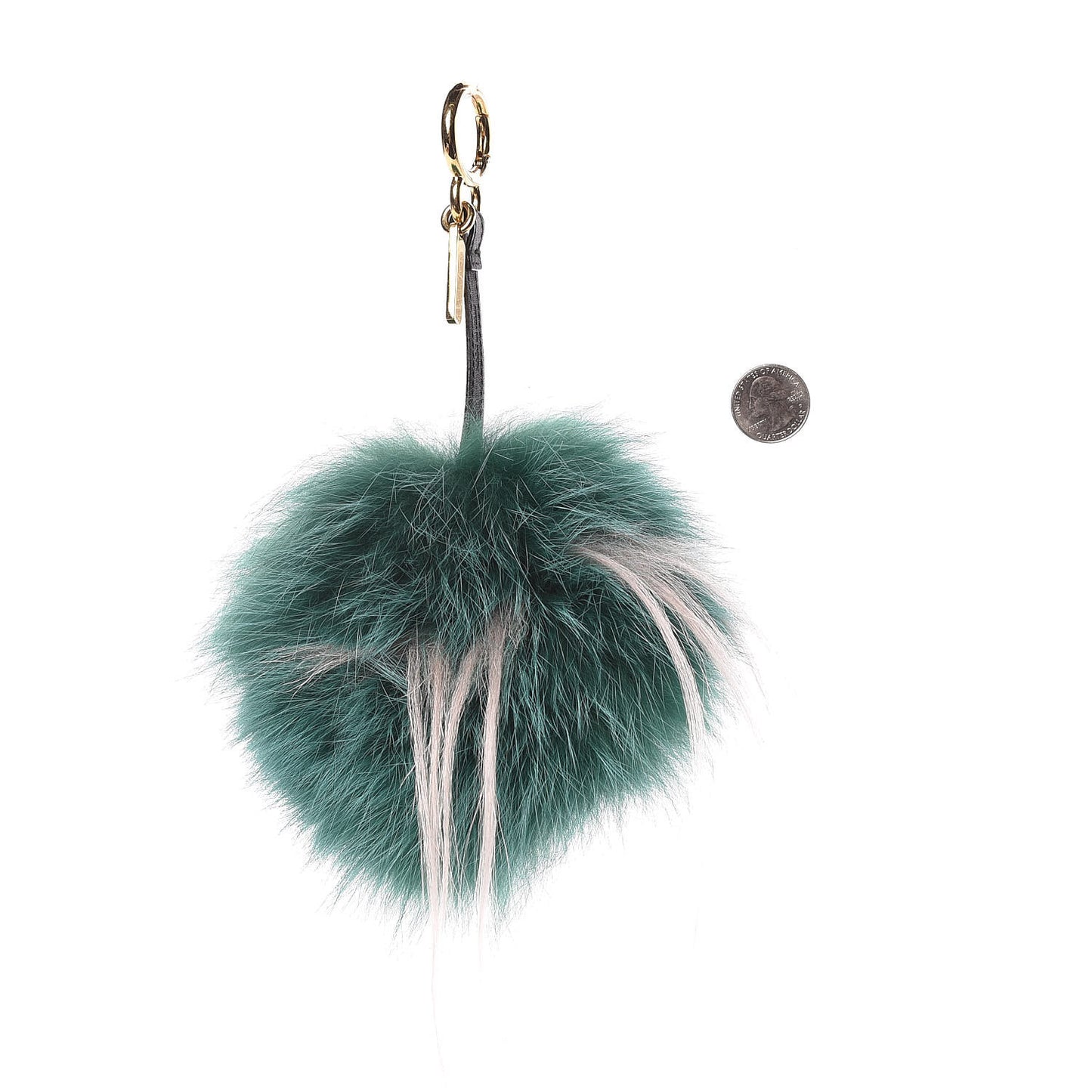 Fox Rabbit Goat Mink Fur Vitello Flamingo Minty Monster Bag Bug Charm Green Apple Multicolor
