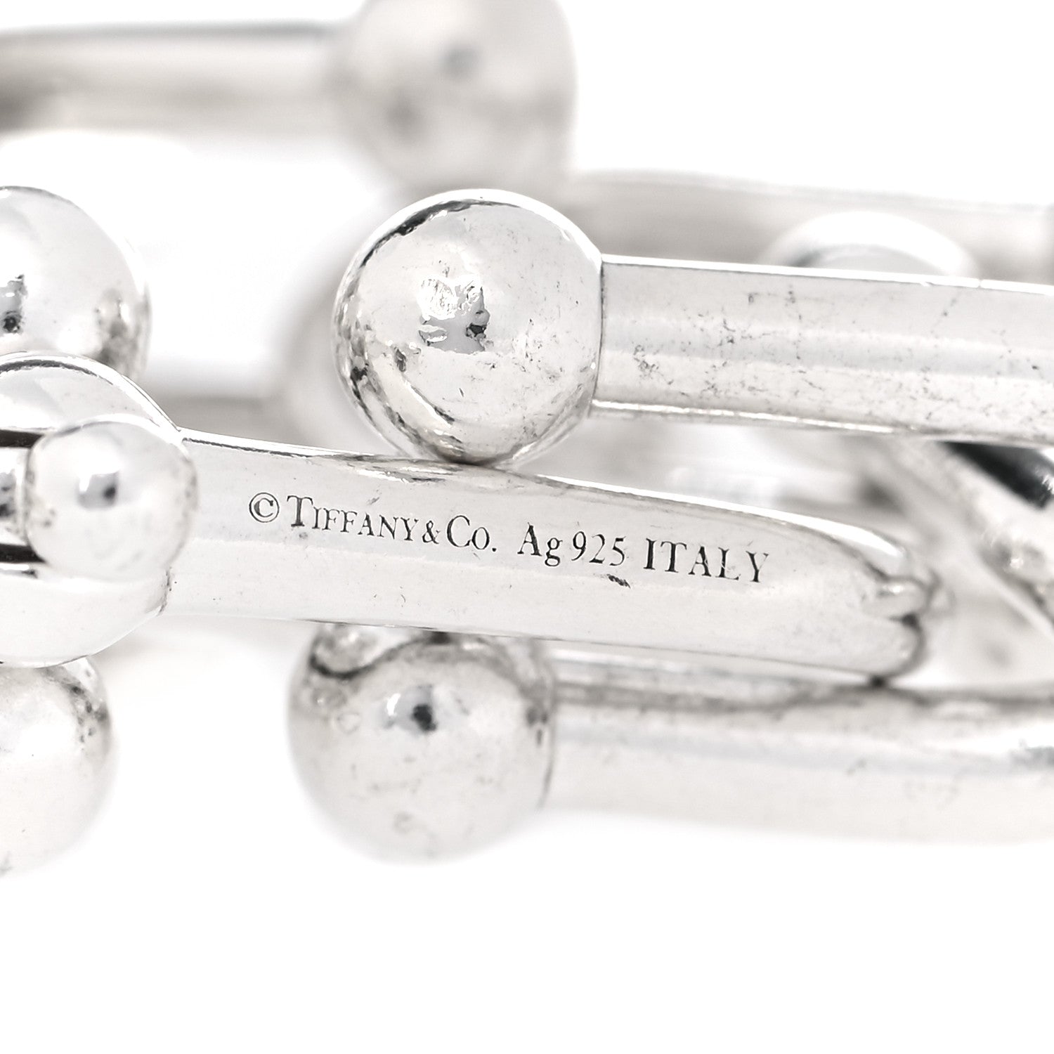 Tiffany Sterling Silver Large HardWear Link Bracelet 4 of 5