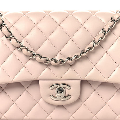Chanel Lambskin Quilted Medium Double Flap Light Pink 8 of 13