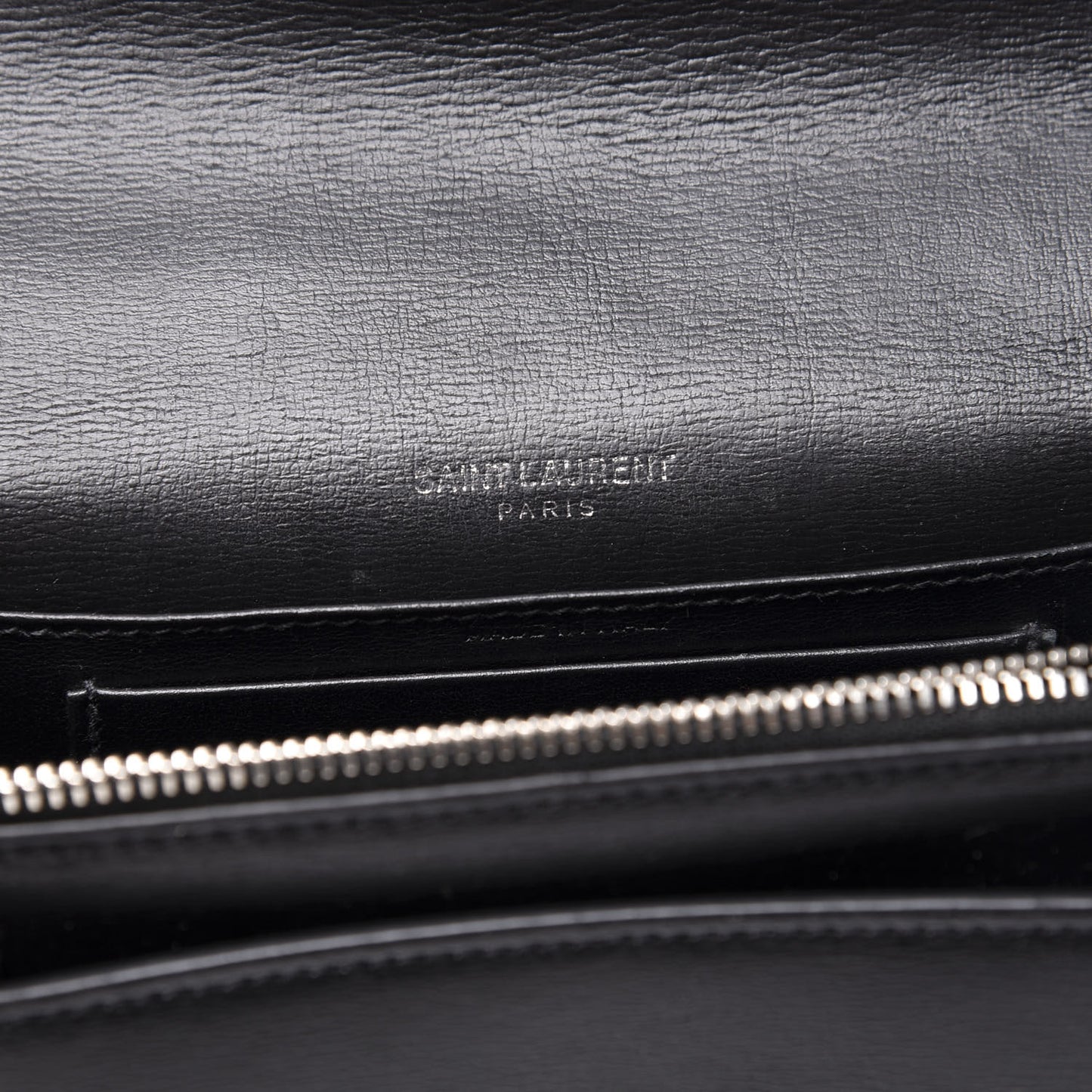Calfskin Monogram Sunset Chain Wallet Black