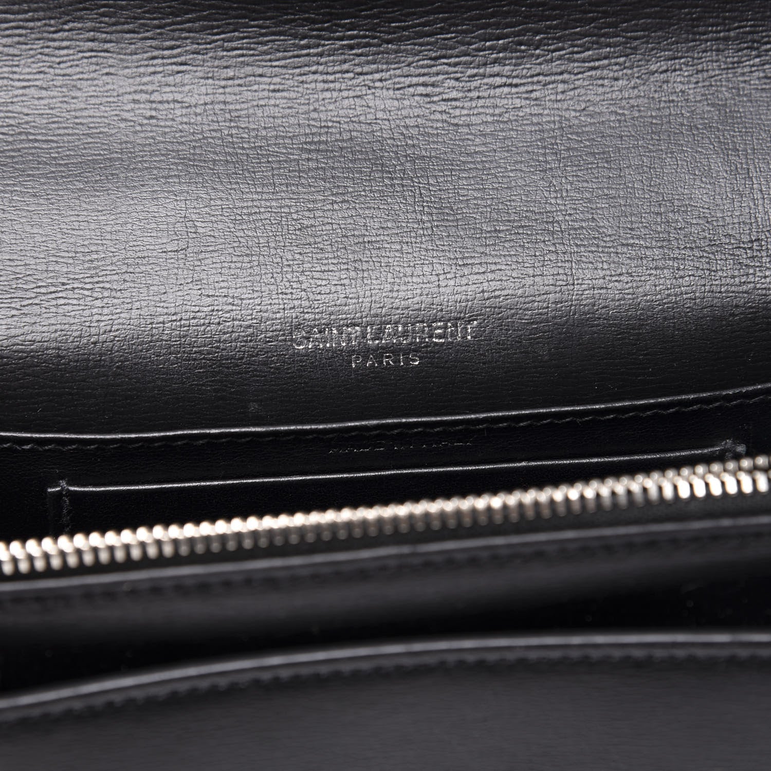 Saint Laurent Calfskin Monogram Sunset Chain Wallet Black 7 of 10