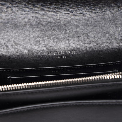 Saint Laurent Calfskin Monogram Sunset Chain Wallet Black 7 of 10