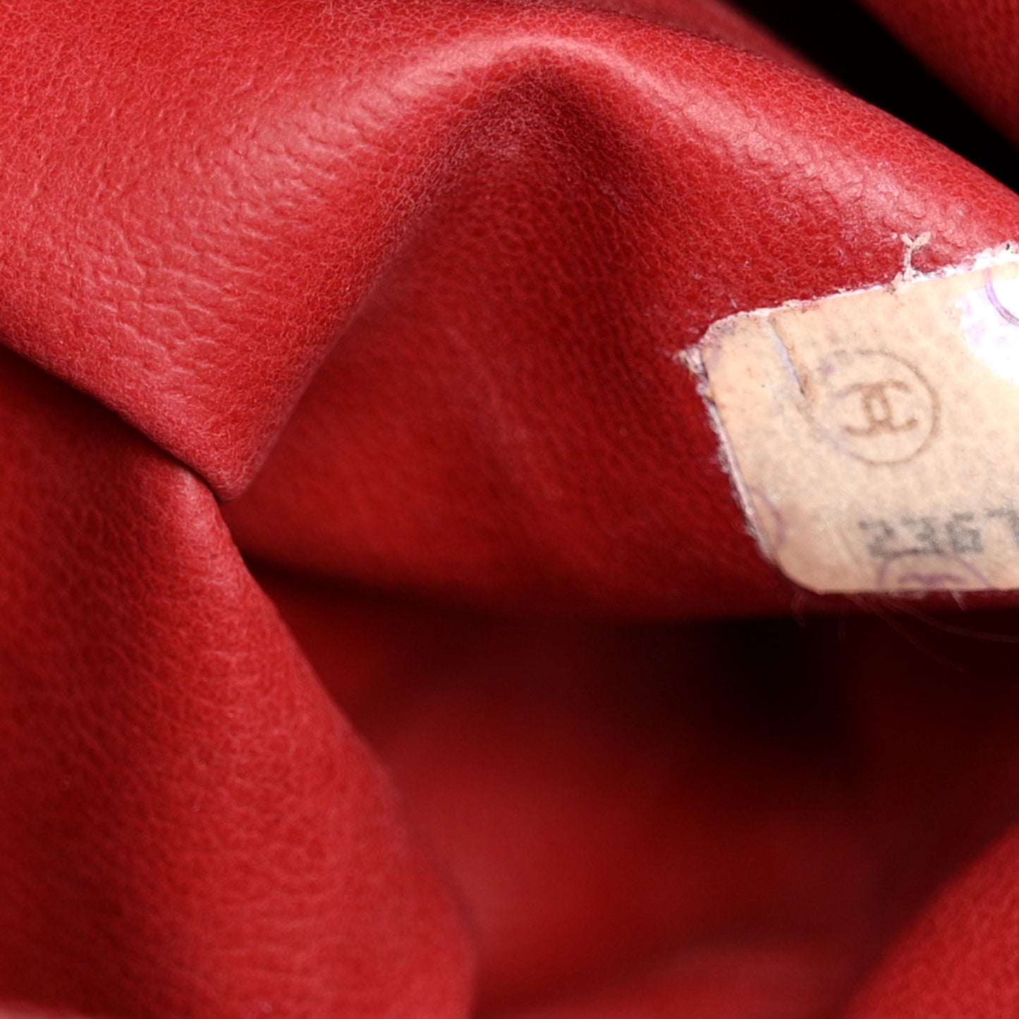 Lambskin Chevron Quilted Shoulder Bag Red