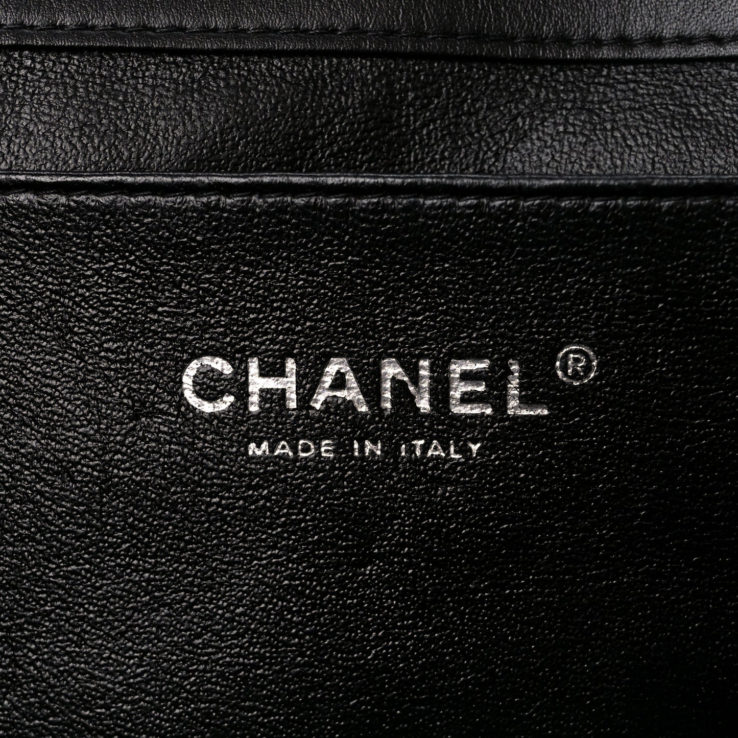 Patent Quilted Clutch with Chain Flap Black
