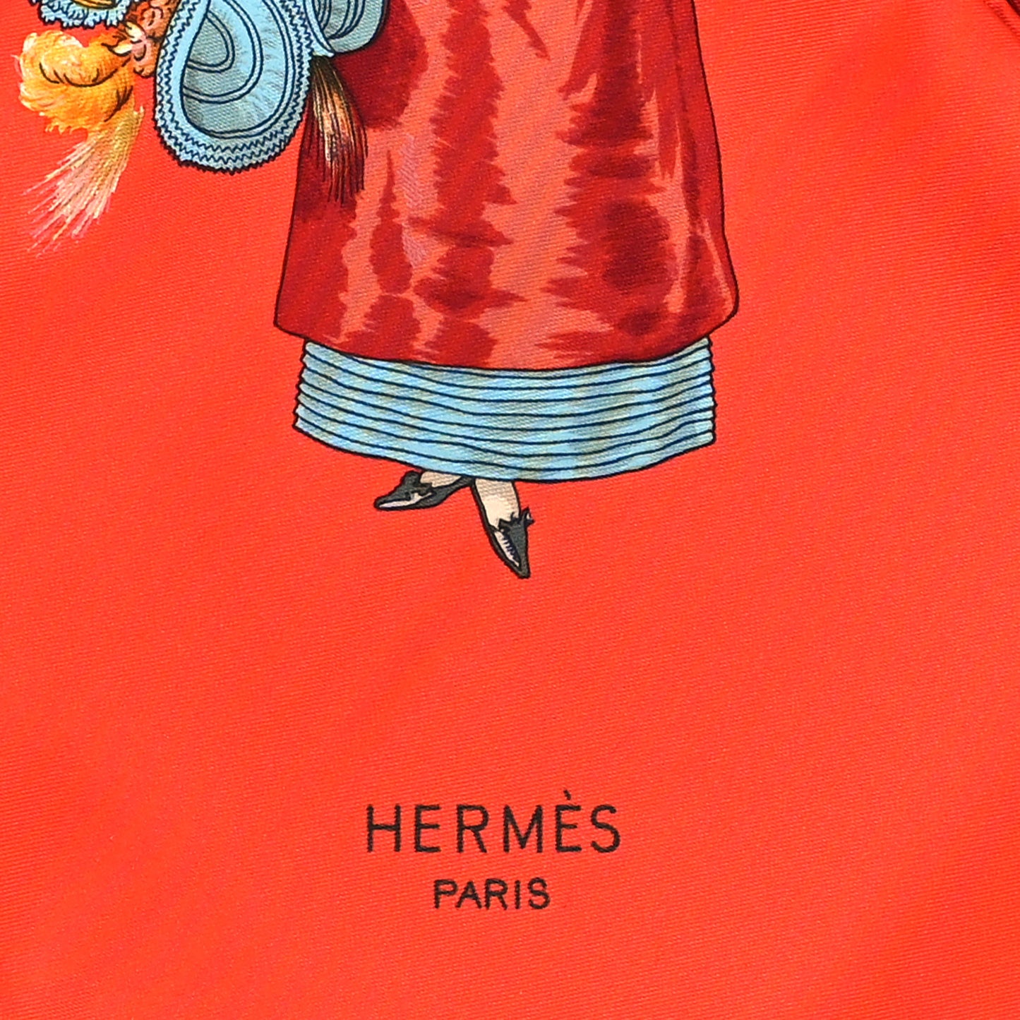 Silk Paris Modiste Scarf 90 Geranium Multicolor