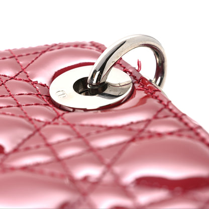 Christian Dior Patent Cannage Medium Lady Dior Red 11 of 12
