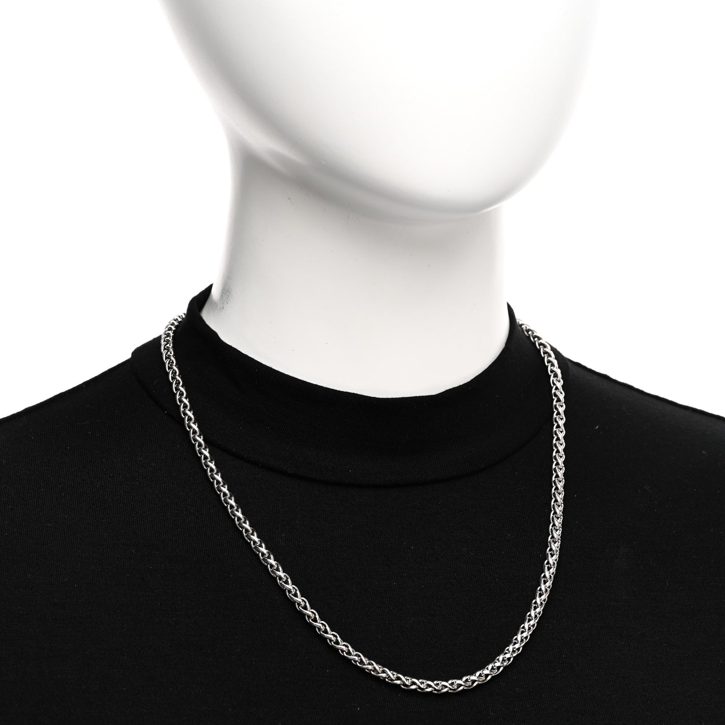 Sterling Silver 4mm Wheat Chain Necklace 20"