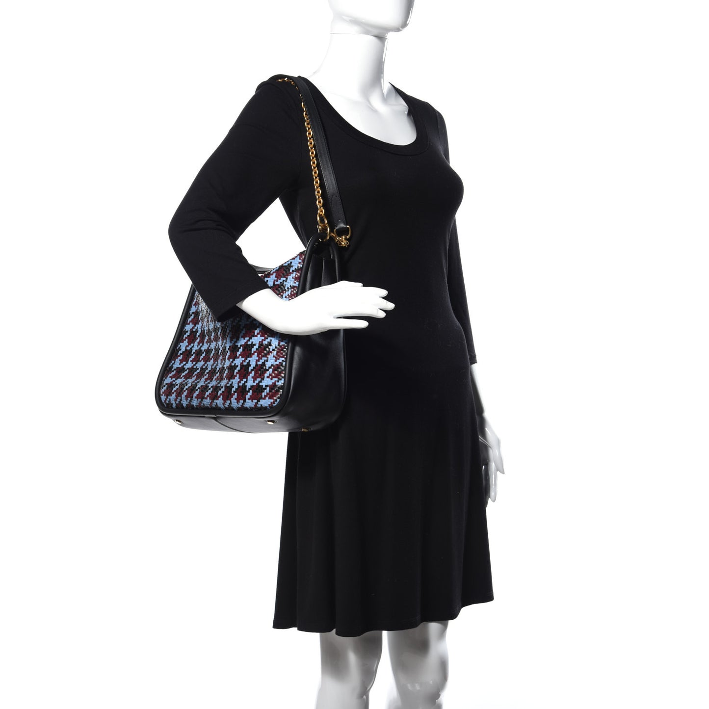 Nappa Woven Houndstooth Leighton Pale Slate