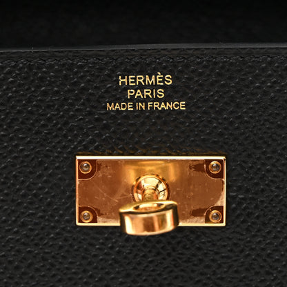 Hermes Epsom Kelly Wallet To Go Black 7 of 12