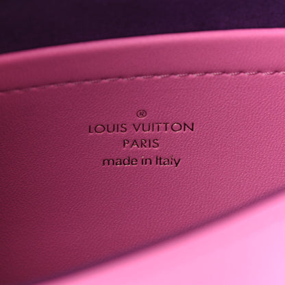 Louis Vuitton Lambskin Embossed Monogram Vuittamins Pochette Coussin Rose Violet 6 of 9