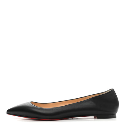 Christian Louboutin Shiny Nappa Ballalla Flats 37.5 Black 1 of 8