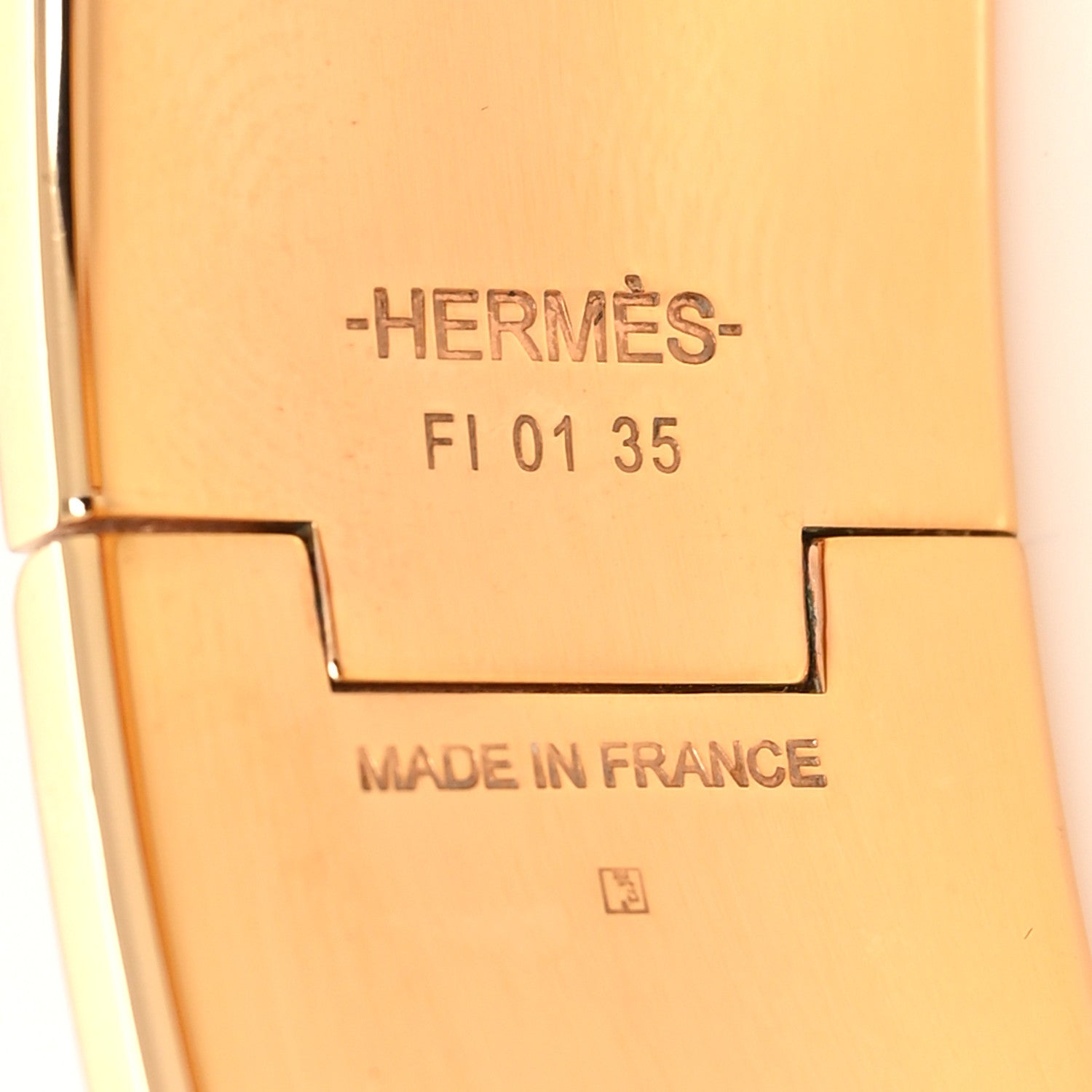 Hermes Enamel Wide Clic Clac H Bracelet GM White 5 of 5