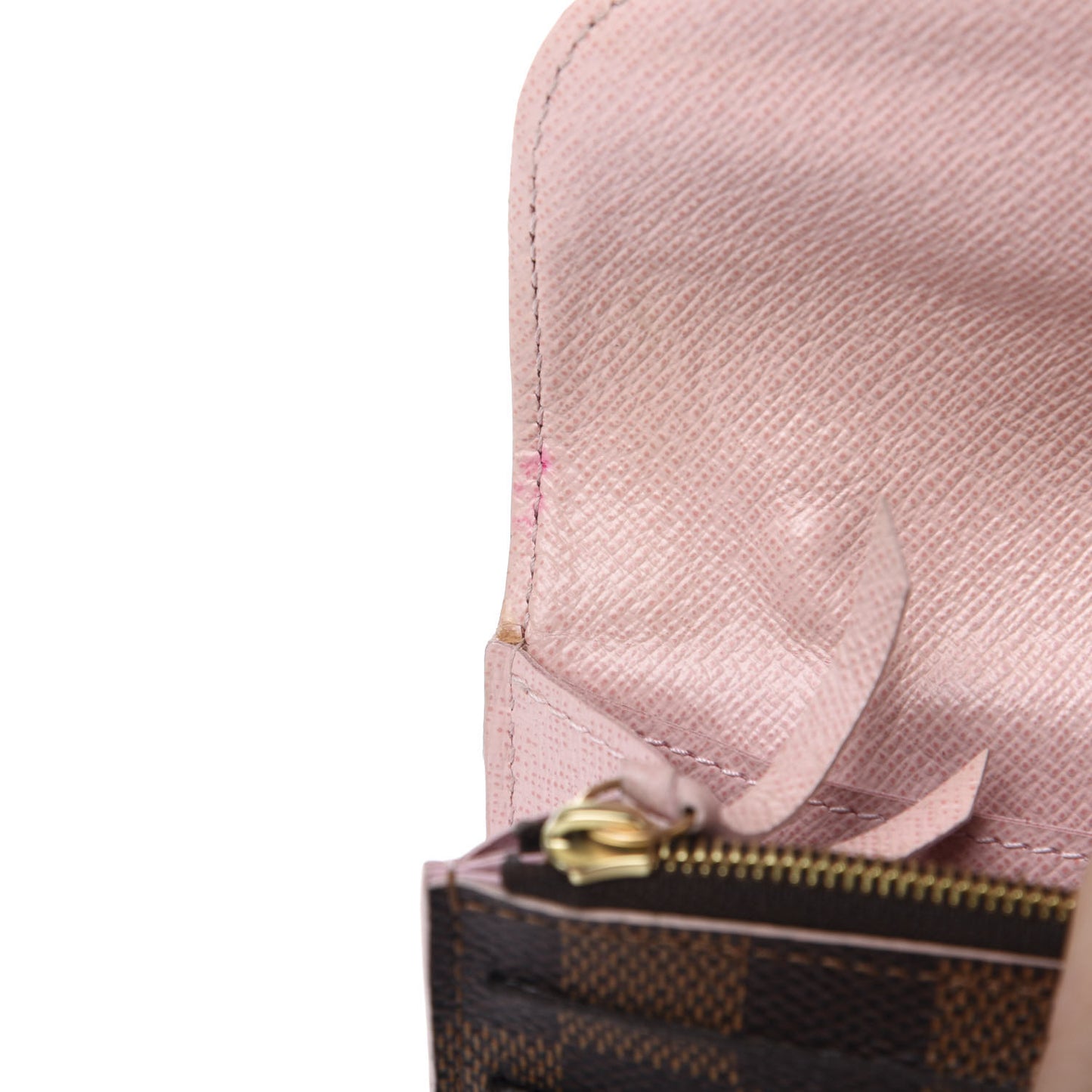 Damier Ebene Caissa Wallet Rose Ballerine