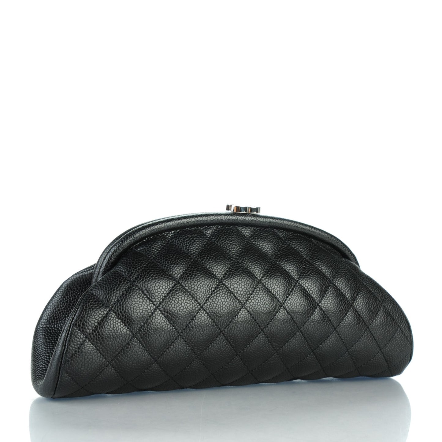 Caviar Quilted Timeless Clutch Black