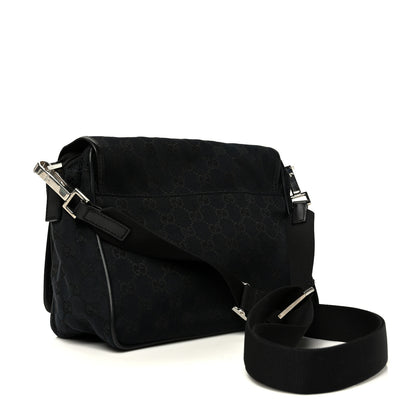 Gucci Monogram Flap Pocket Messenger Bag Black 3 of 9