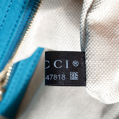 Gucci Monogram Vintage Web Medium Boston Teal 9 of 10