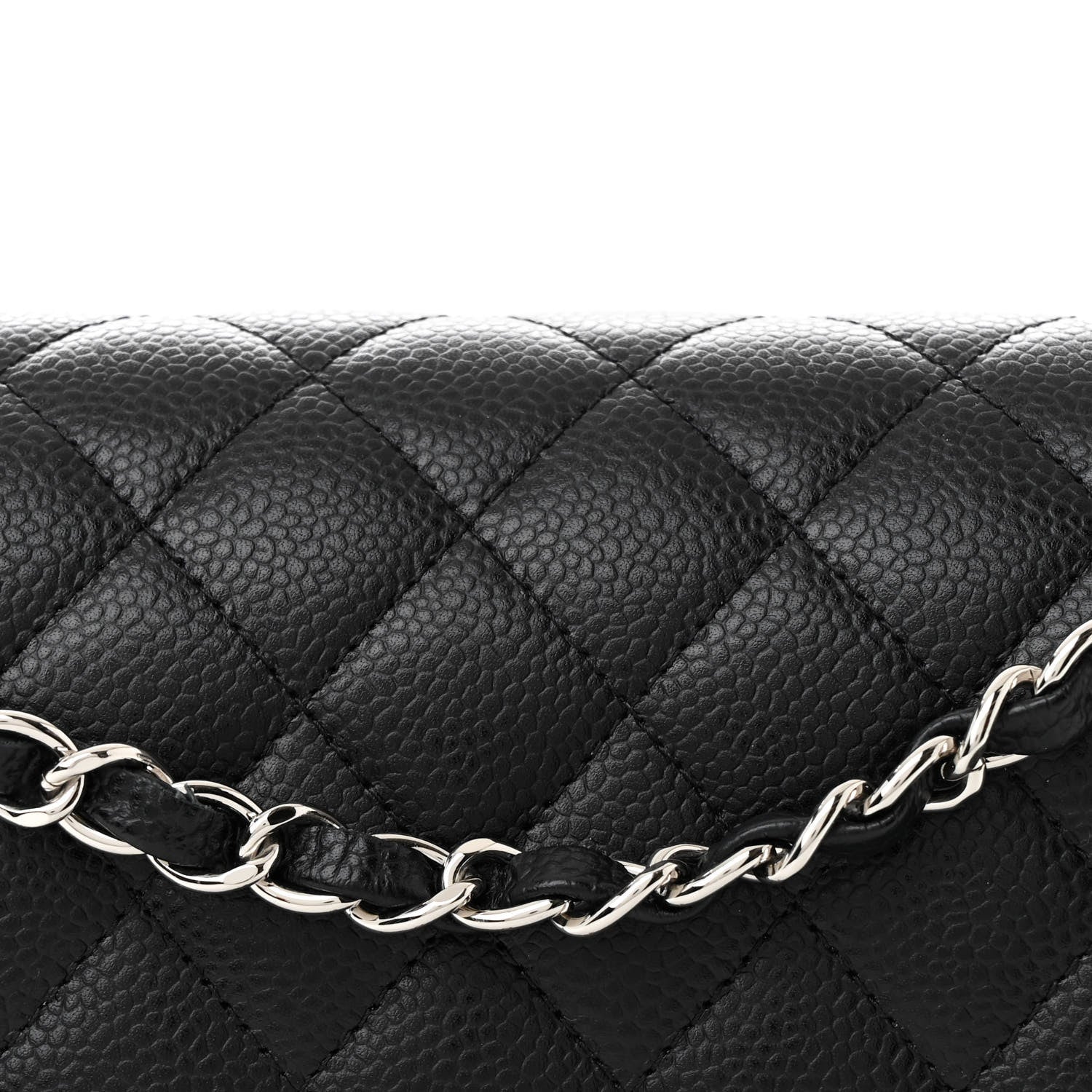 Chanel Caviar Quilted Medium Double Flap Black 8 of 10