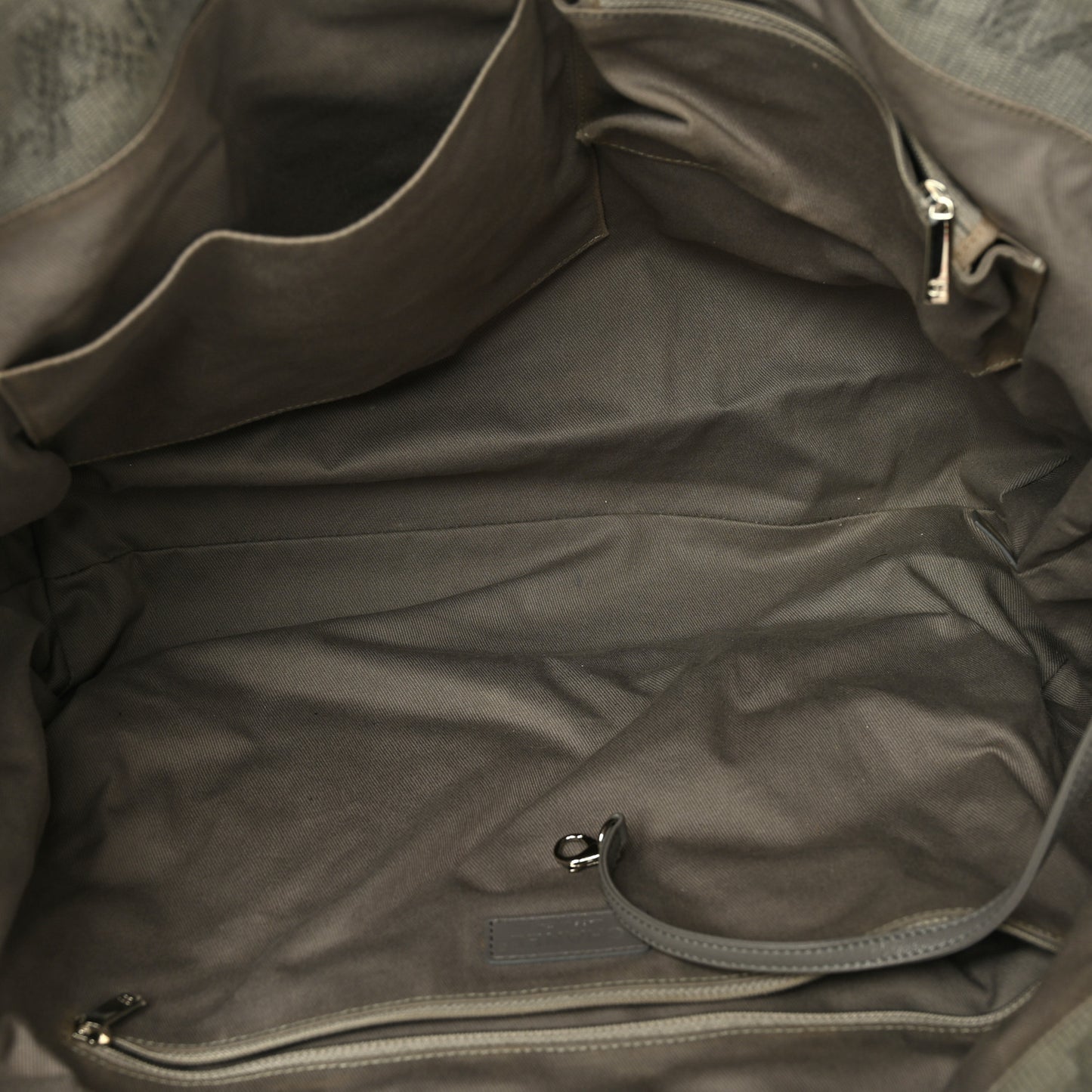 Canvas Large Double Face Shopping Tote Grey