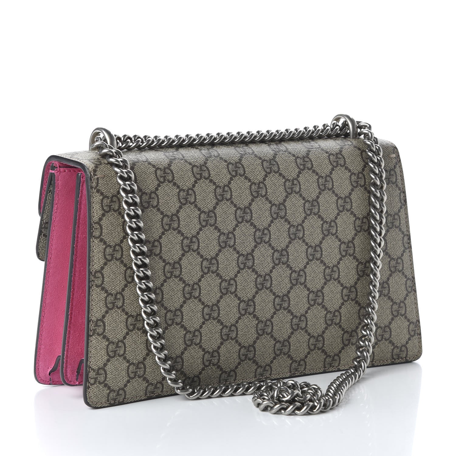 Gucci GG Supreme Monogram Small Dionysus Shoulder Bag Pink 3 of 11