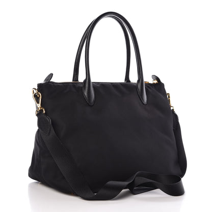 Prada Saffiano Tessuto Nylon Tote Black 3 of 7