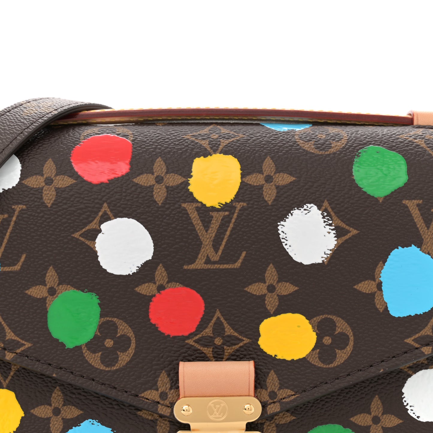 LV x YK Monogram Painted Dots Pochette Metis