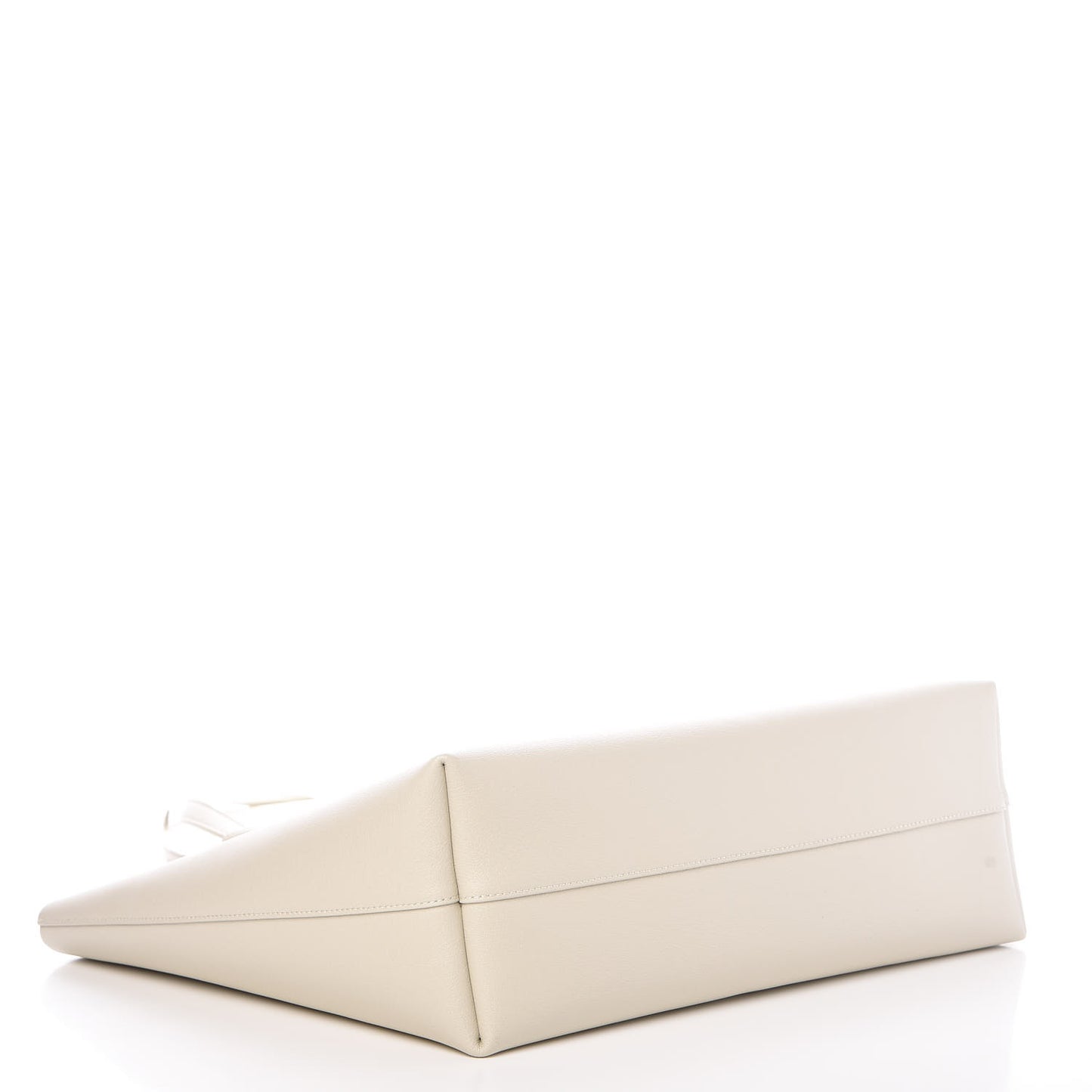 Calfskin Large Shopping Tote Crema Soft