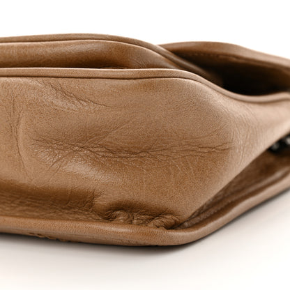 Saint Laurent Crinkled Calfskin Matelasse Monogram Baby Niki Chain Satchel Natural Tan 10 of 10