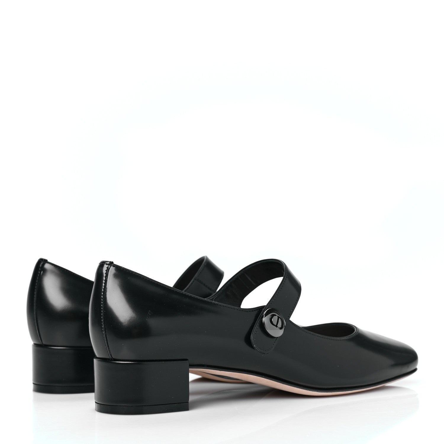 Christian Dior Brushed Calfskin Uniform 30mm Pumps 38 Black 4 of 8