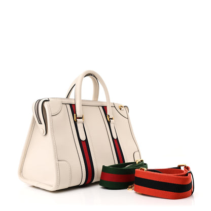 Gucci Koi Calfskin Medium Bauletto Duffle Top Handle Bag White 3 of 10