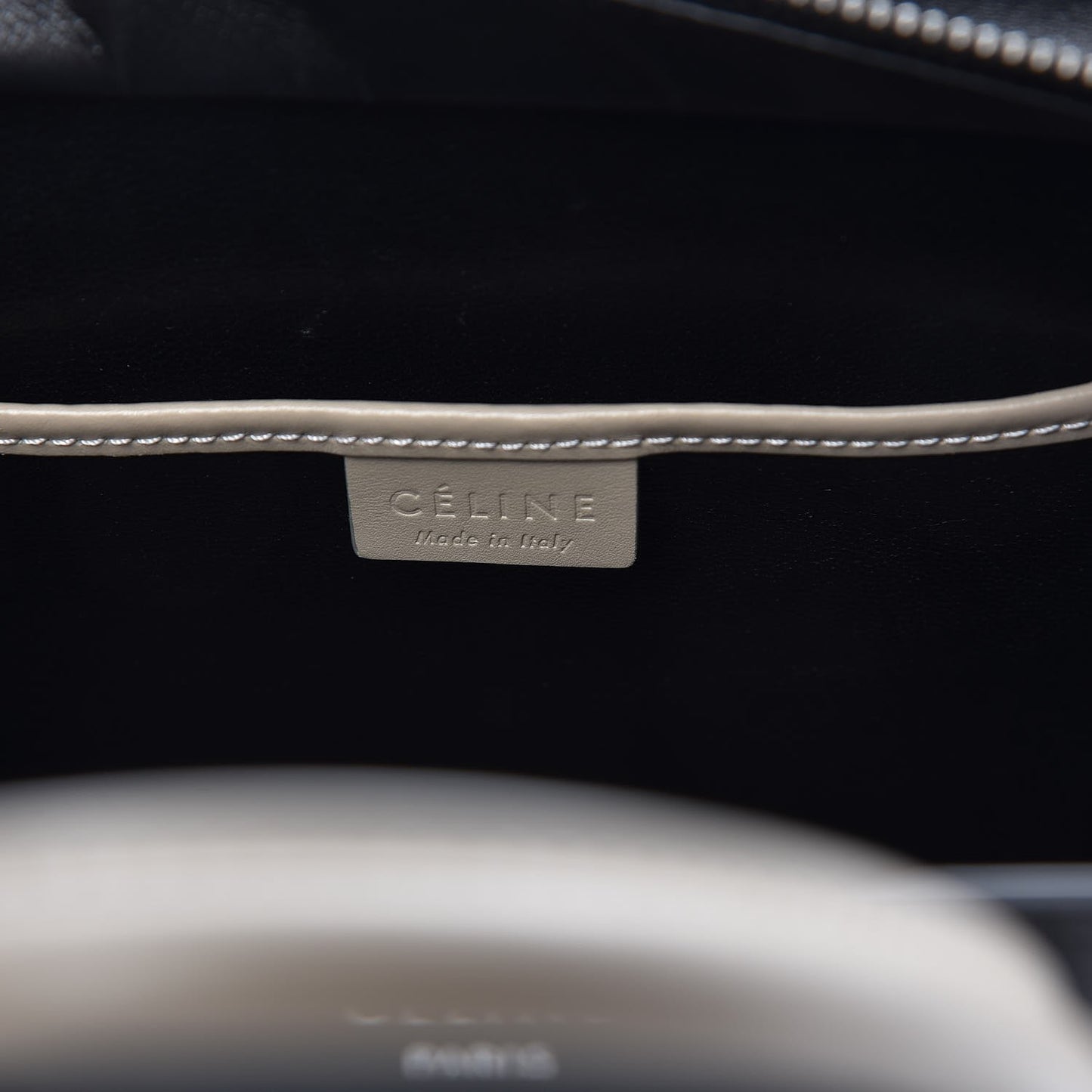Shiny Smooth Calfskin Tri-color Nano Luggage Quartz