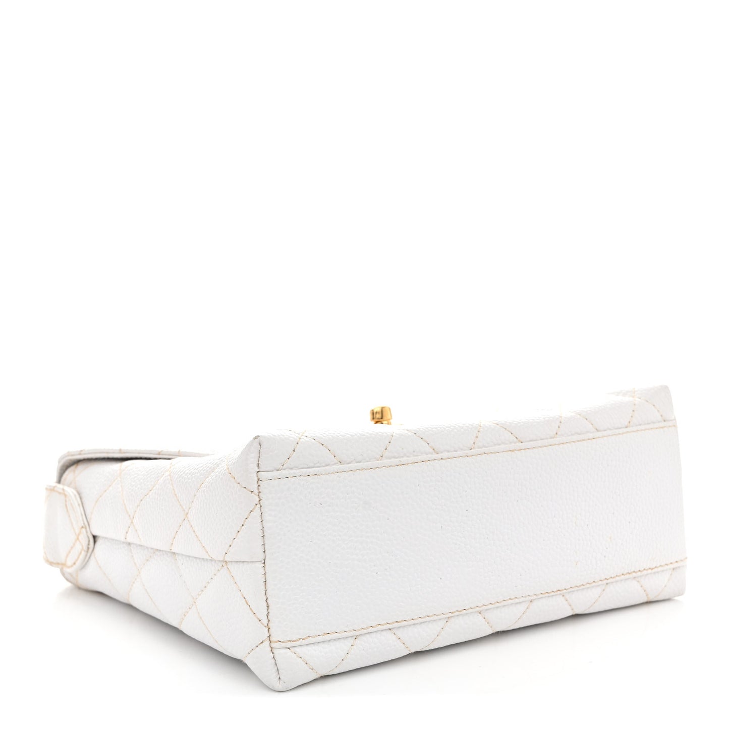 Caviar CC Shoulder Bag White