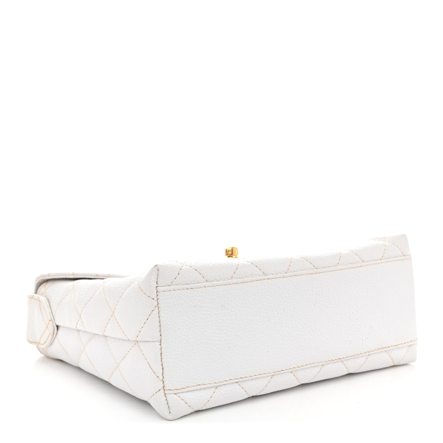 Chanel Caviar CC Shoulder Bag White 4 of 16