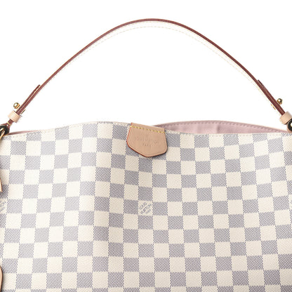 Louis Vuitton Damier Azur Graceful MM Rose Ballerine 10 of 11