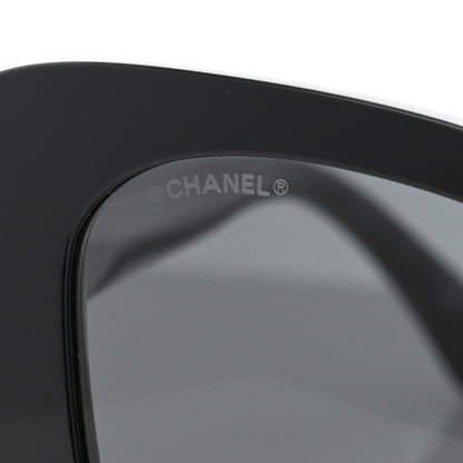 Chanel Acetate Strass Square Sunglasses 5422-B-A Black White 7 of 7
